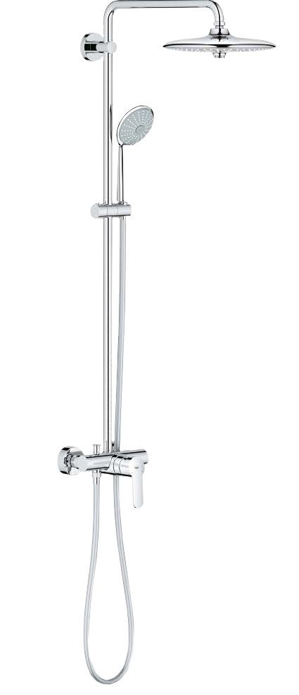 Duschsystem mit Regenbrause Grohe Euphoria