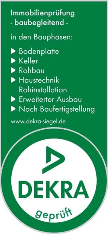 DEKRA-Siegel baubegleitende Immobilienprüfung